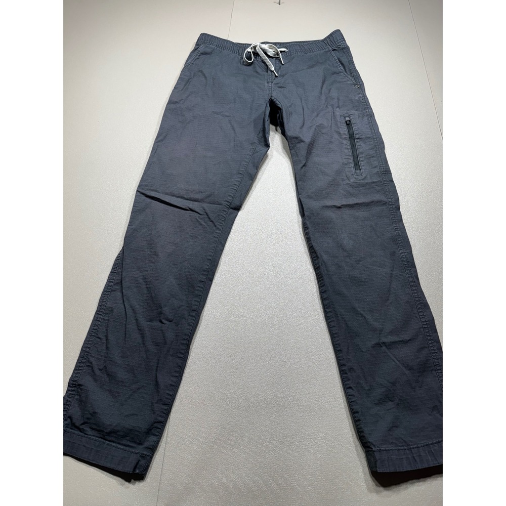Vuori Ripstop‎ Pant Charcoal Grey Organic Cotton Stretch VW401 Womens Small